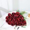 12 pcs Realistic Long Stem Fake Roses Faux Silk Flowers for DIY Bouquets